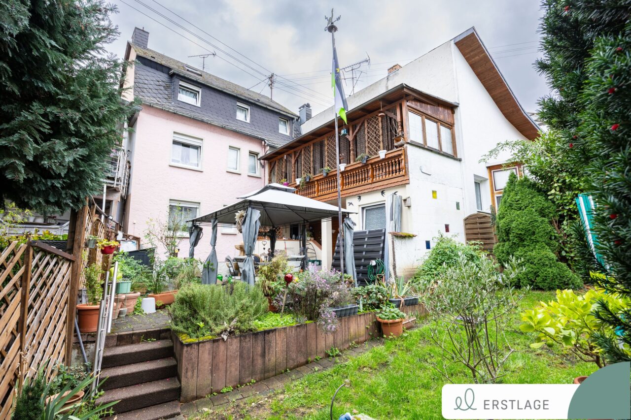 Rückansicht mit Garten